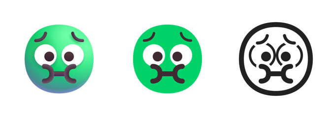 Nauseated Face Icon
