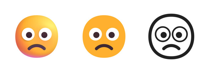 Worried Face Icon

