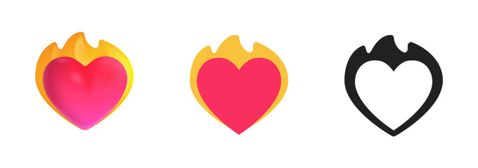 Heart on Fire Icon
