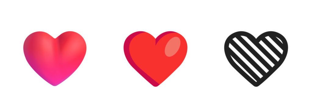 Naklejki Red Heart Icon 