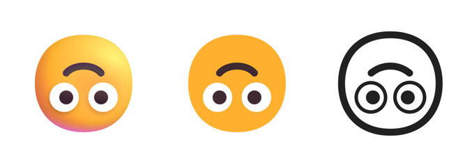 Upside-Down Face Icon
