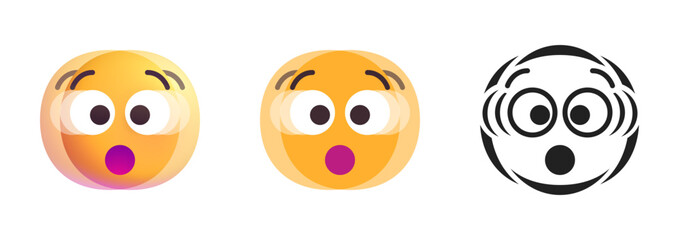 Fototapeta premium Face Screaming in Fear Icon 