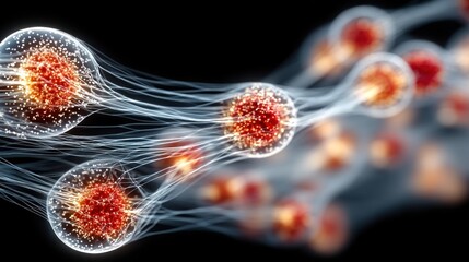Microscopic Cellular Network: A Glimpse into the Intricate World of Biology