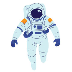 set of an Astronaut Character Cartoon Illustration
