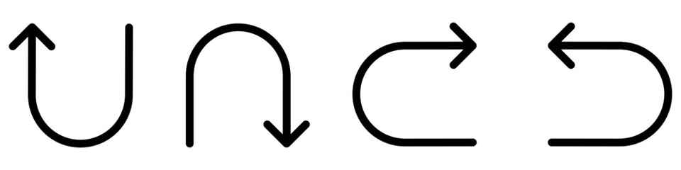 Pointer vector icon set. Arrow illustration sign collection. Direction symbol or logo.