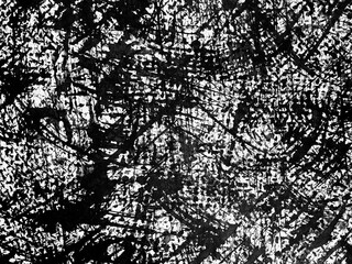 Abstract black and white pattern showcasing dynamic texture and movement in contemporary art