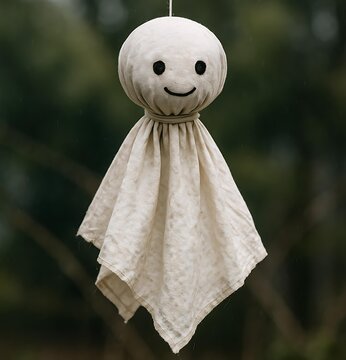Cute Teru Teru Bozu Doll for Traditional Japanese Rain Charm
