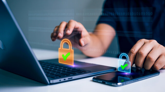 Secure digital data protection digital security cybersecurity