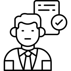 Assign Icon Vector Element