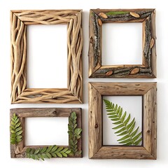 set of wooden frames