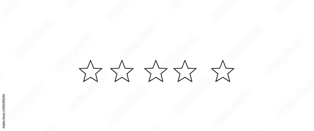 Poster feedback rating outline icon set customer experience and review linear icons collection isolated on