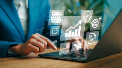 Business analytics digital interface technology