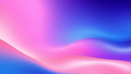 Abstract pink and blue gradient wave background