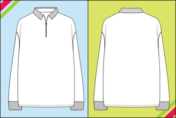 POLO COLLAR OVERSIZE SWEATSHIRT TEE
