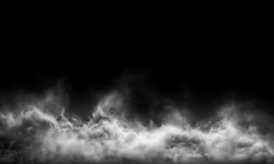 Atmospheric smoke effect overlays a dark background creating a dramatic, foggy scene, perfect for...