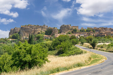 The hill top village of Saignon in Provence