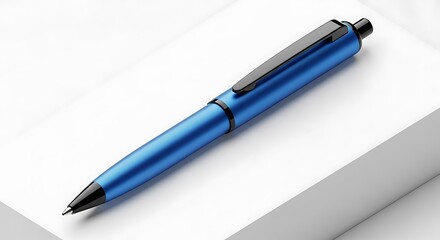 Fototapeta premium Stylish Blue Pen A Sleek Writing Instrument Design to boost creativity