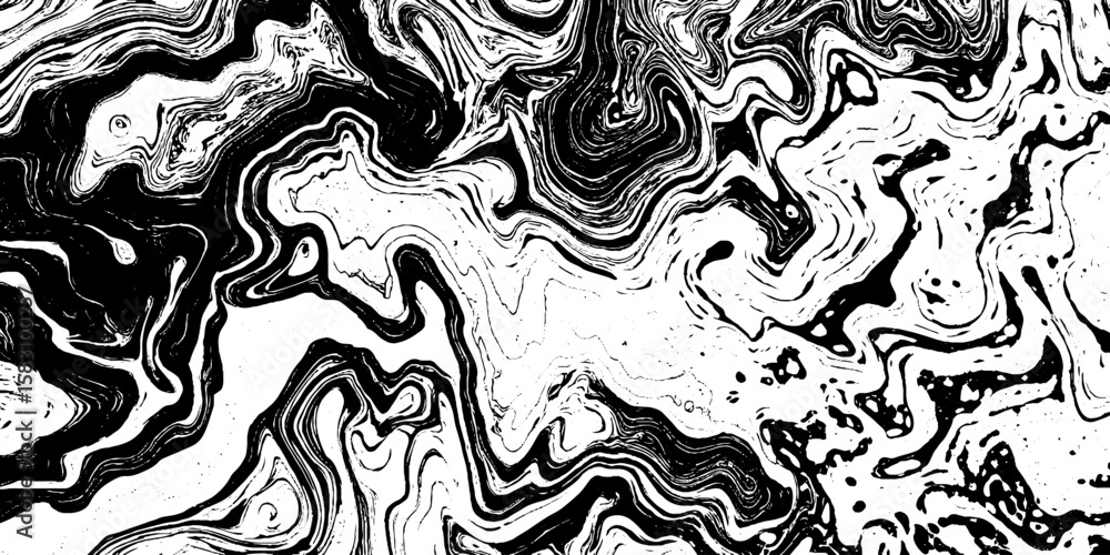 Poster high contrast psychedelic wave pattern for unique design