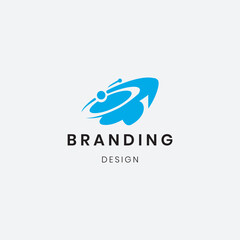 The "PB" logo has a clean, minimal structure that allows the logo to be easily adapted for print, web, and branding using the monogram or geometric style of this design.