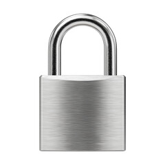 Metal padlock isolated on transparent background png 