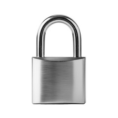 Metal padlock isolated on transparent background png 