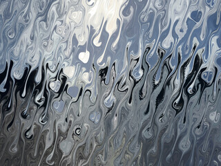 Wavy fluid or liquid mixing effect, abstract photo-manipulation background art. 