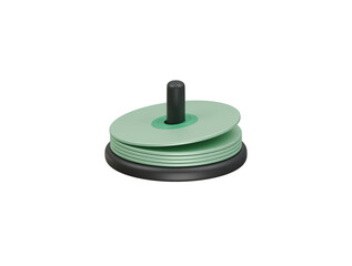 cd stack icon 3d illustration render