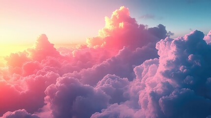 Pastel clouds with soft color transitions, dreamy sky textures, airy compositions, gentle gradients, and light mood perfect for tranquil, romantic, or inspirational design.