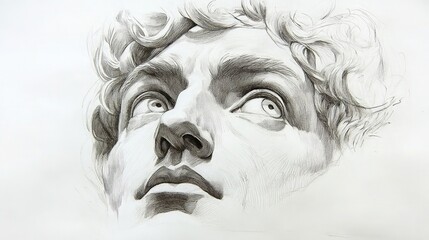 Pencil drawings with soft shading, sharp lines, and grayscale tones portraying portraits, objects, or scenes in classical or modern art techniques emphasizing hand-drawn quality.