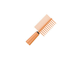 flea comb icon 3d illustration render