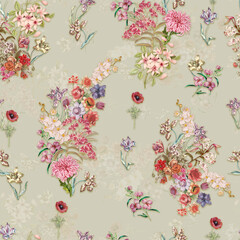 FLOWER ALL OVER NEW DARK COLOUR MATCHING