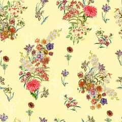 FLOWER ALL OVER NEW DARK COLOUR MATCHING