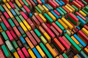 Shipping congestion: aerial views of peak season challenges. Market fluctuations. Adjusting to changes in holiday shipping logistics. Logistical hurdles. Shipping troubles.