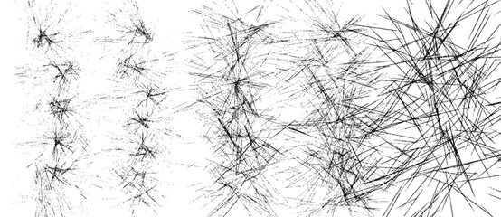 Abstract Line Pattern – Monochrome Swirl Illustration with Chaotic Artistic Texture