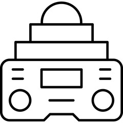 Lab Plate Icon Vector Element