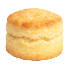 PNG Golden fluffy biscuit illustration.
