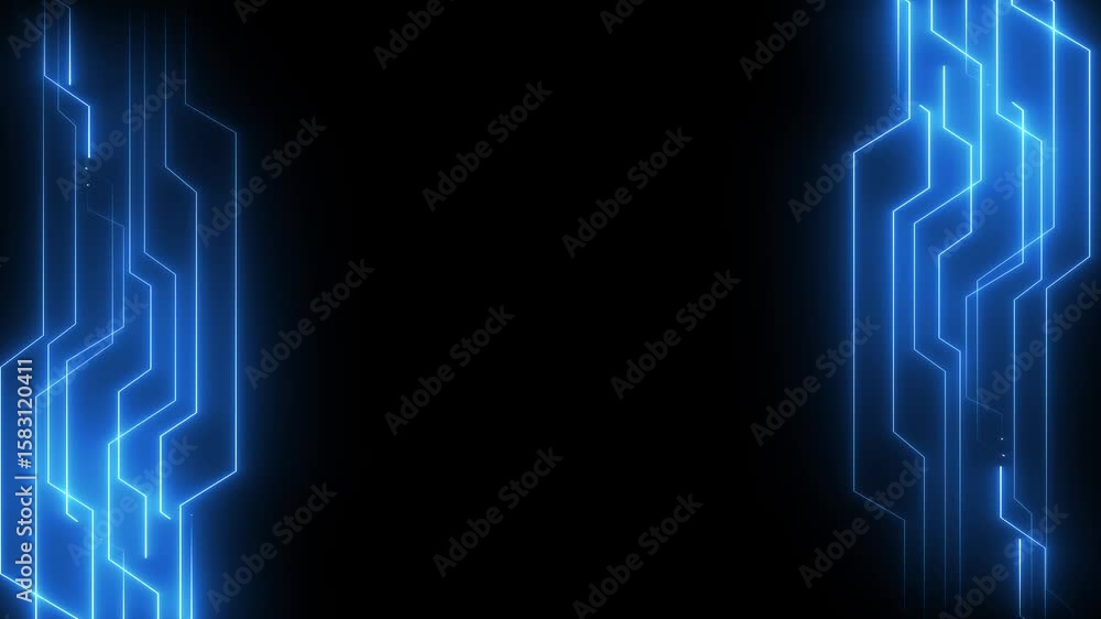 Poster technology background with arrow animation. direction arrow animation. technology background with ar