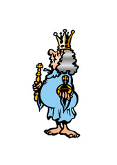 Illustration for the fairy tale by Hans Christian Andersen: The Emperor&rsquo;s New Clothes