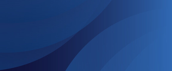 Abstract blue glowing geometric lines on dark blue background. Modern shiny blue circle lines pattern