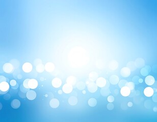 Light blue background with bokeh