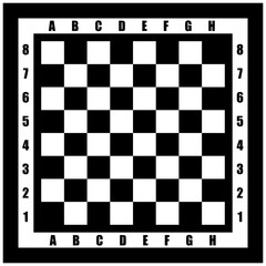 Chessboard with Coordinates &ndash; Chess Board Design for Strategy Games