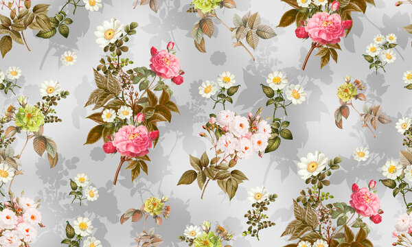 Flowers pattern allover pattern all over abstract pattern