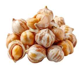 Harvesting fresh hazelnuts farm market food. Isolated on transparent background, png.