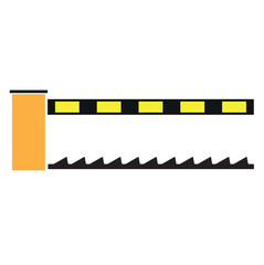 road spikes ahead vector icon