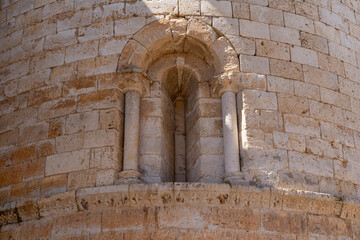 Detailed view of medieval architecture in Toro province, Zamora, Castilla y Leon highlighting...