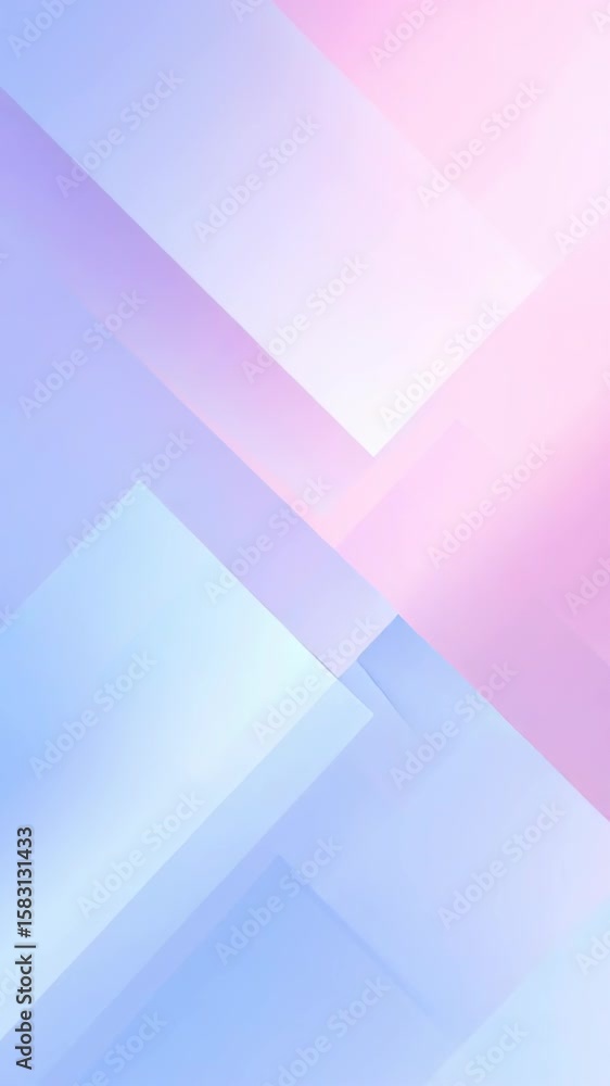 Poster animation. abstract geometric background featuring soft pastel colors, with overlapping translucent 