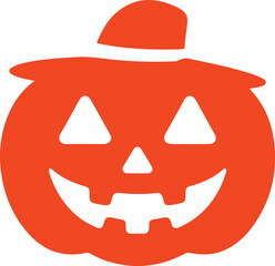 Pumpkin Silhouette Design for Autumn