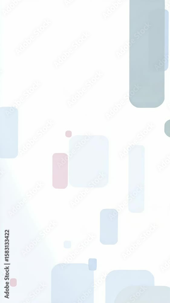 Aufkleber animation. abstract illustration featuring soft geometric shapes in pastel colors, creating a modern