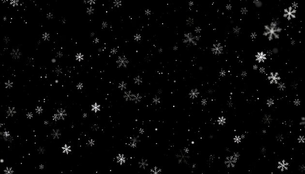 Abstract snowfall pattern