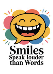 World Smile Day Quote Typography T-Shirt Design